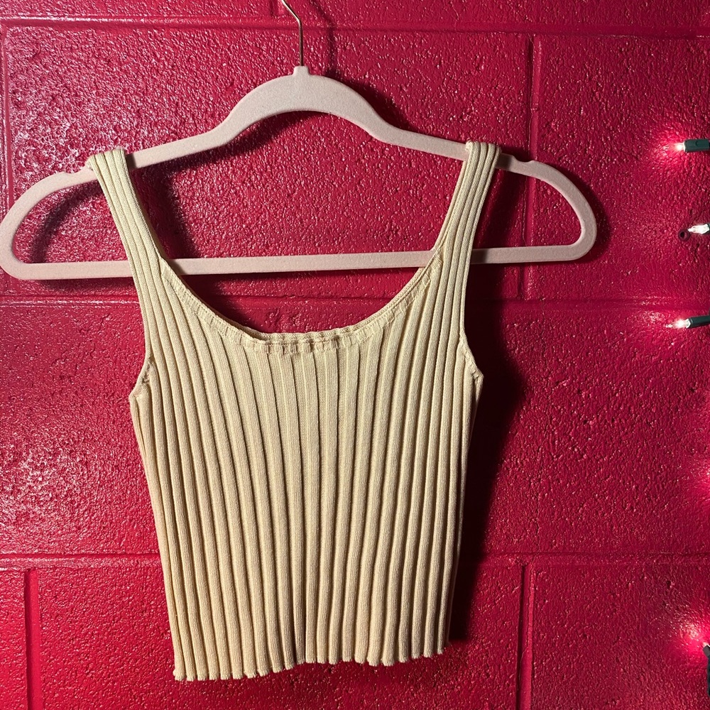 Cropped Ribbed Tank